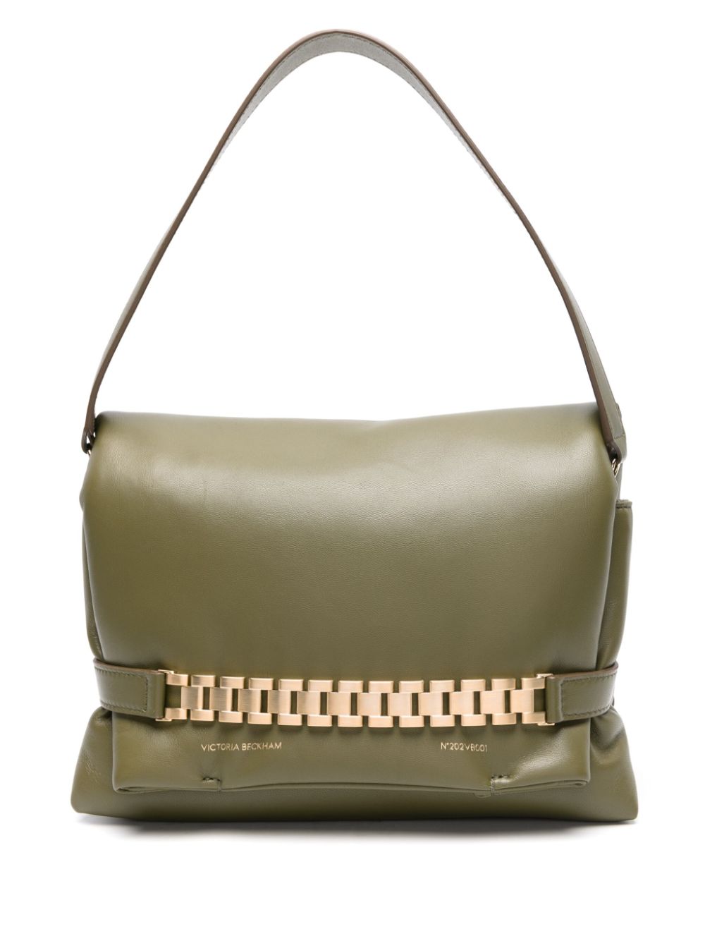 Victoria Beckham Puffy Chain leather tote bag - Green von Victoria Beckham