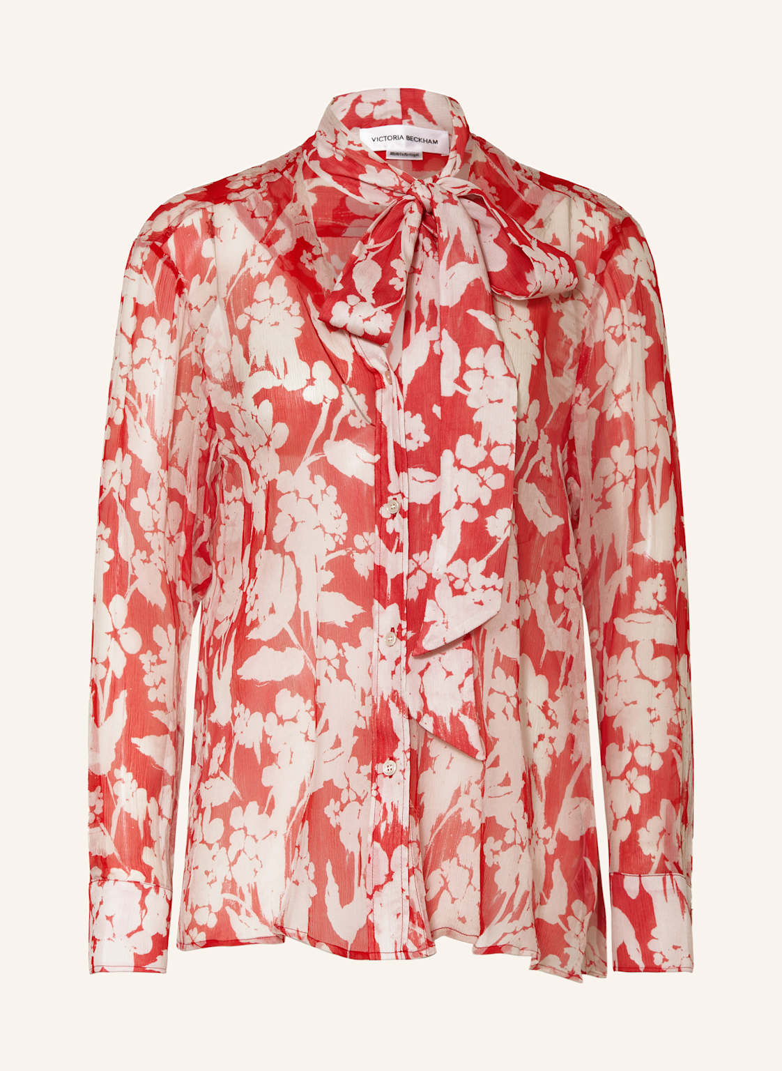 Victoria Beckham Seidenbluse Mit Schluppe rot Victoria Beckham Seidenbluse Mit Schluppe rot von Victoria Beckham