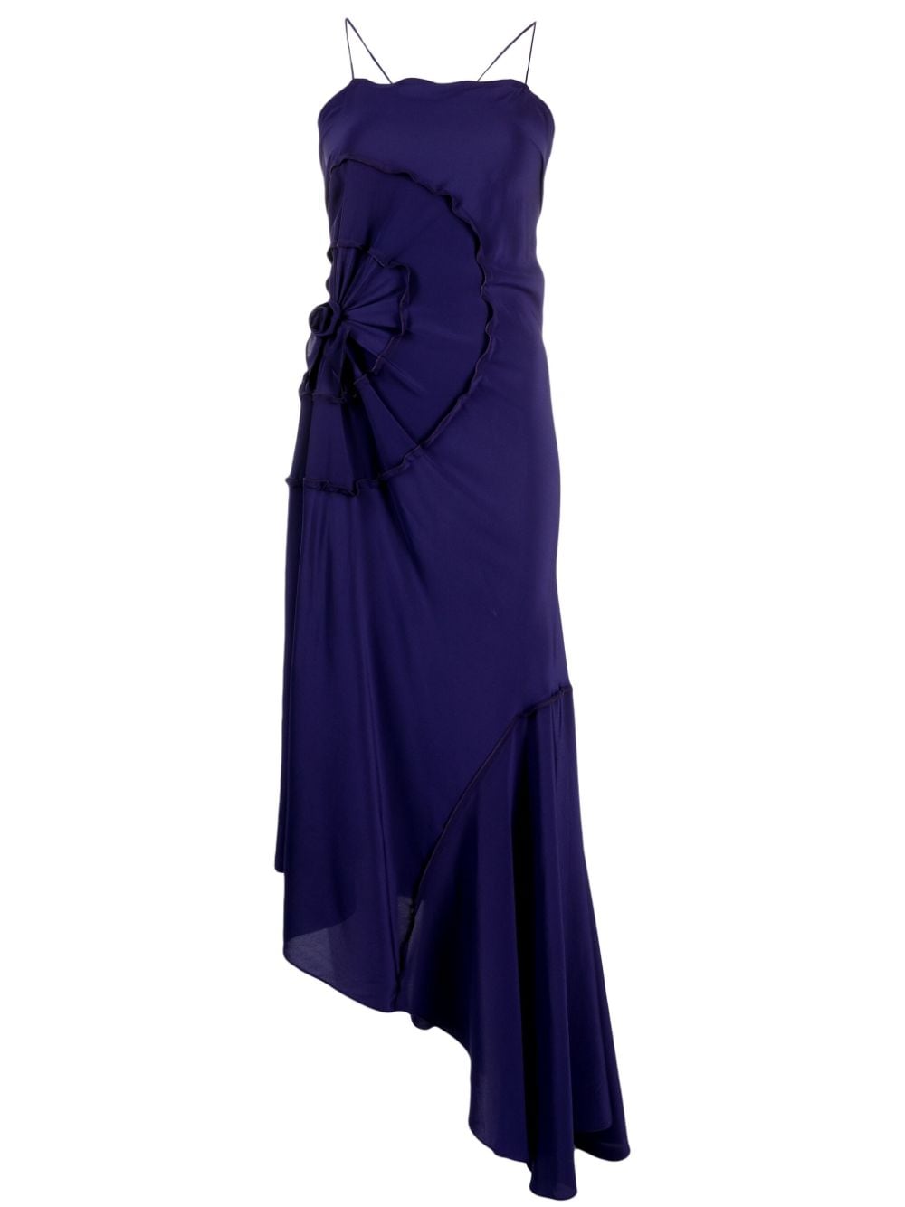 Victoria Beckham asymmetric silk dress - Purple von Victoria Beckham