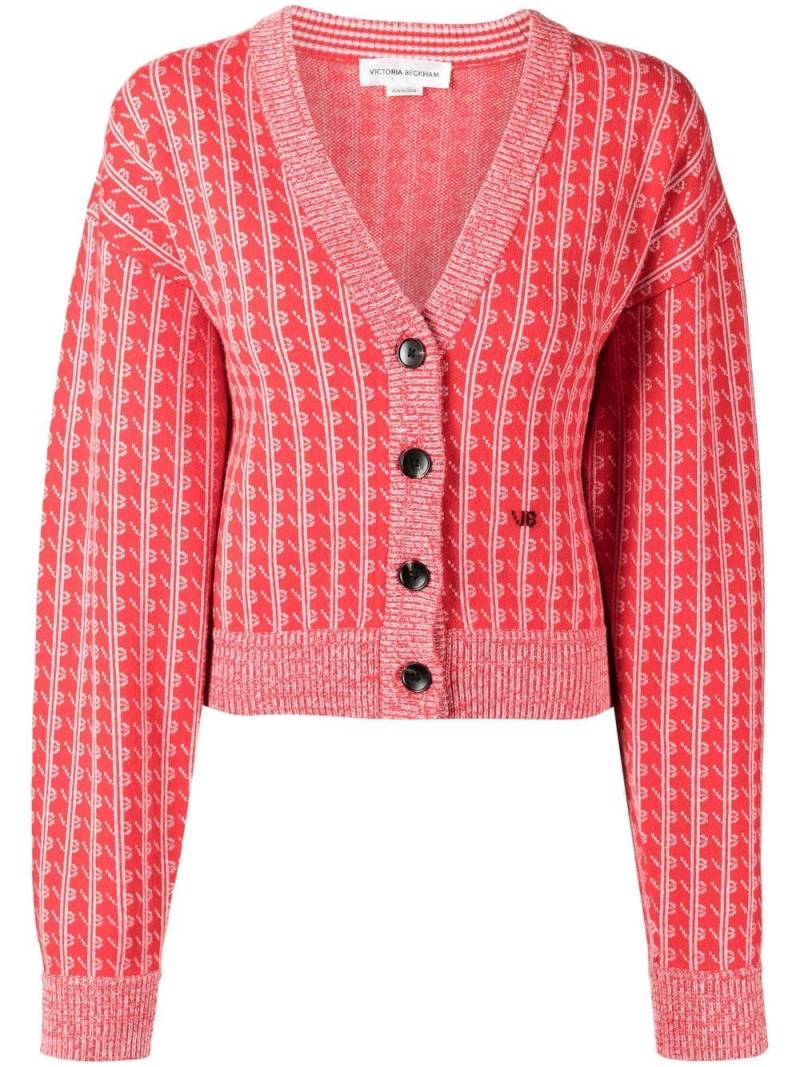 Victoria Beckham embroidered button-down cardigan von Victoria Beckham