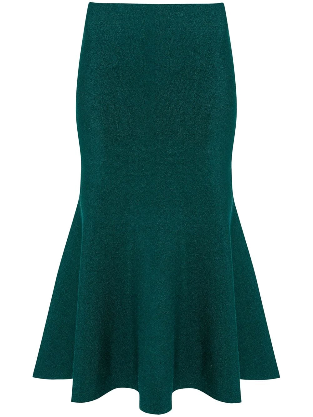 Victoria Beckham VB Body flared midi skirt - Green von Victoria Beckham