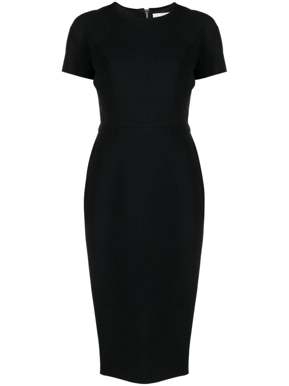 Victoria Beckham fitted midi dress - Black von Victoria Beckham