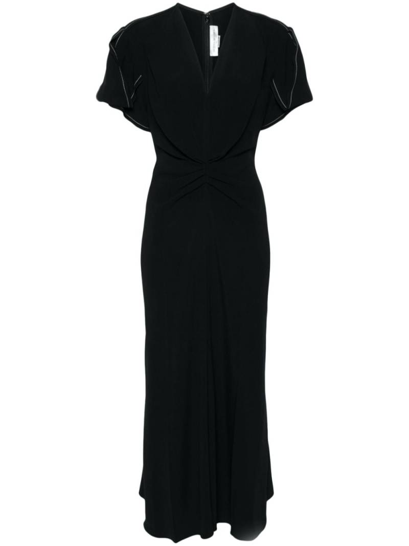 Victoria Beckham gathered-detail dress - Black von Victoria Beckham