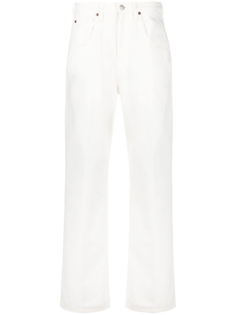 Victoria Beckham high-rise wide-leg jeans - White von Victoria Beckham