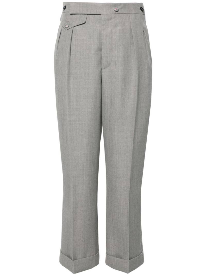 Victoria Beckham high-waist tailored trousers - Grey von Victoria Beckham