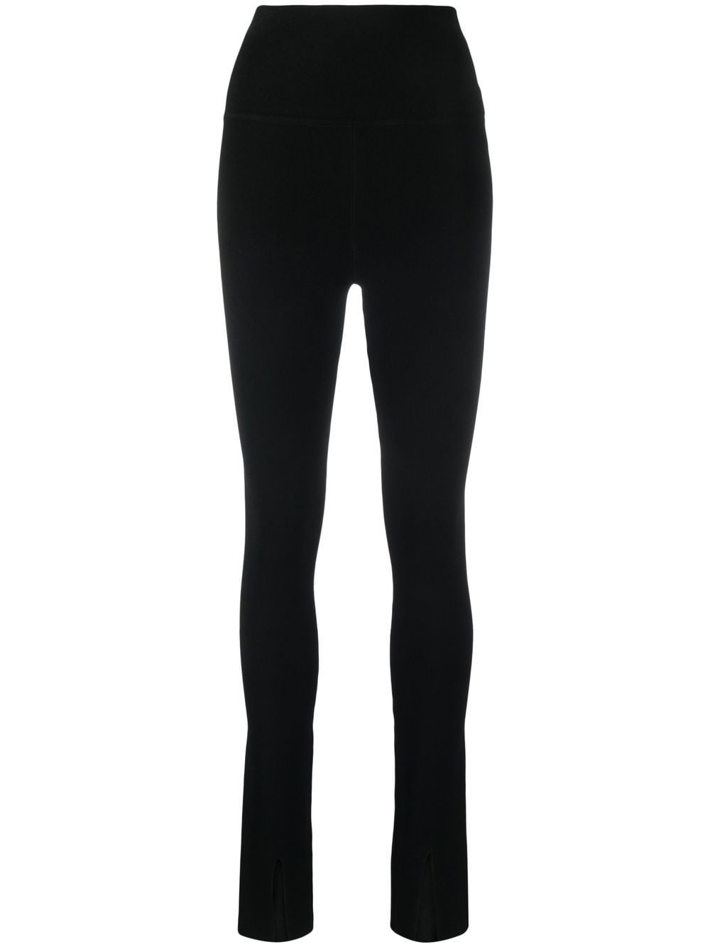 Victoria Beckham high-waisted slit-detail trousers - Black von Victoria Beckham