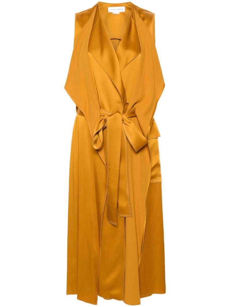 Victoria Beckham layered trench dress - Brown von Victoria Beckham