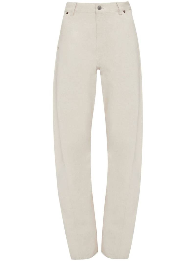 Victoria Beckham low-rise tapered jeans - Neutrals von Victoria Beckham