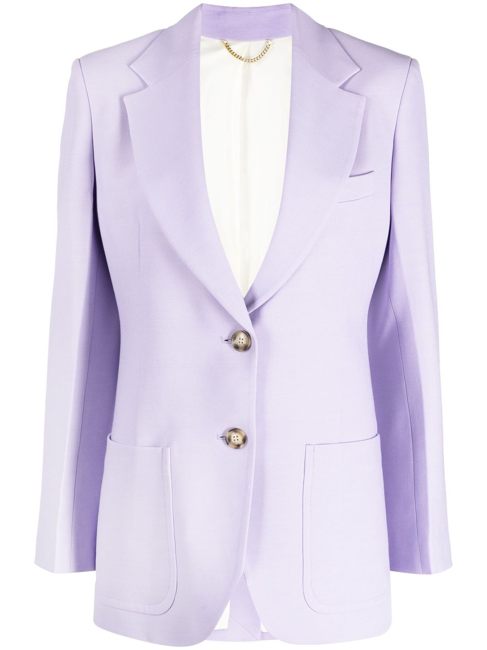 Victoria Beckham notched-lapels single-breasted blazer - Purple von Victoria Beckham