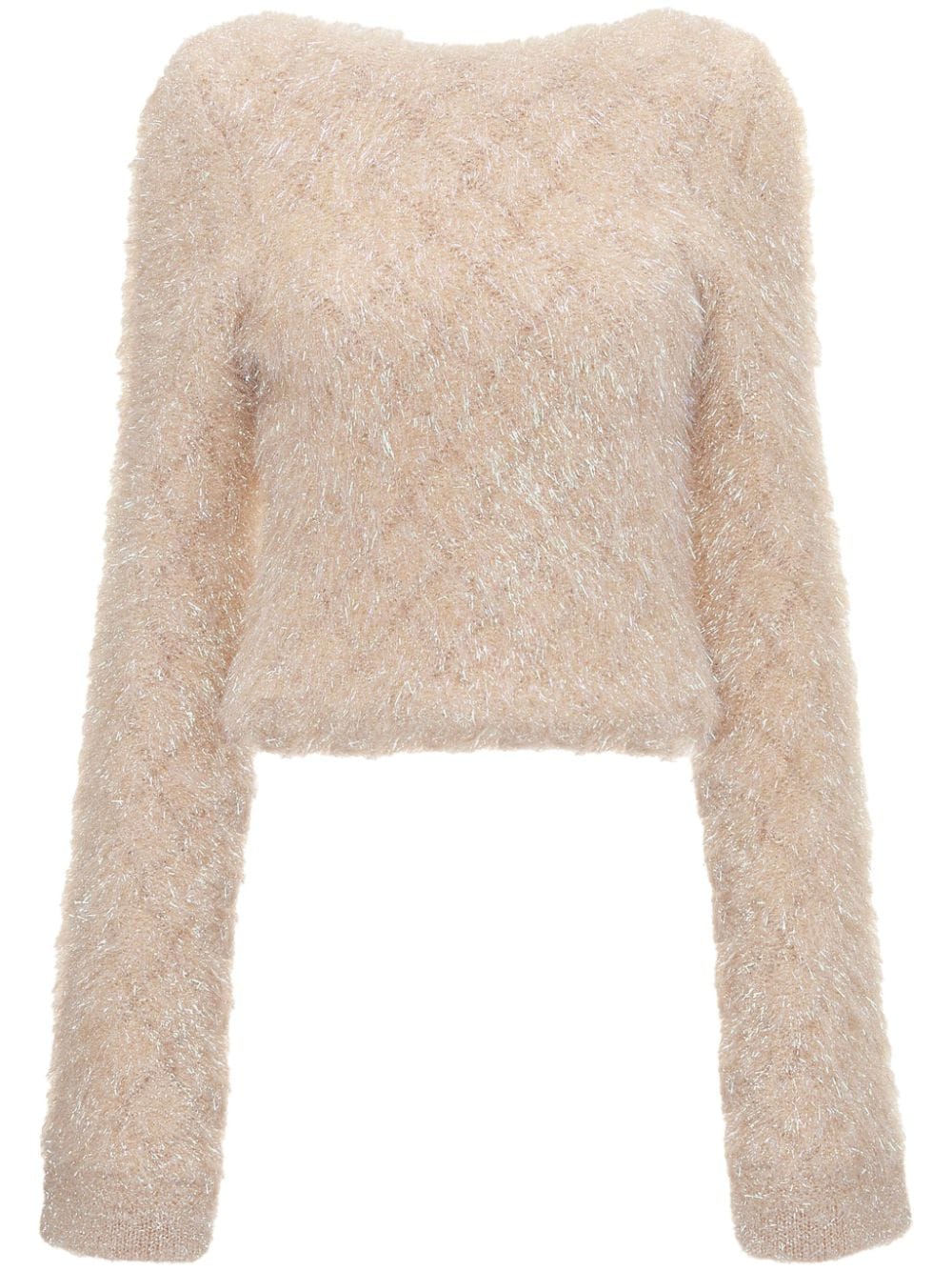 Victoria Beckham open-back textured jumper - Neutrals von Victoria Beckham