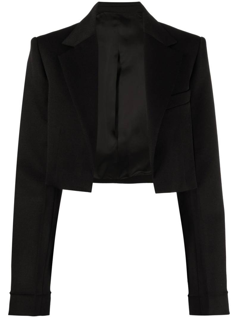 Victoria Beckham open-front cropped blazer - Black von Victoria Beckham