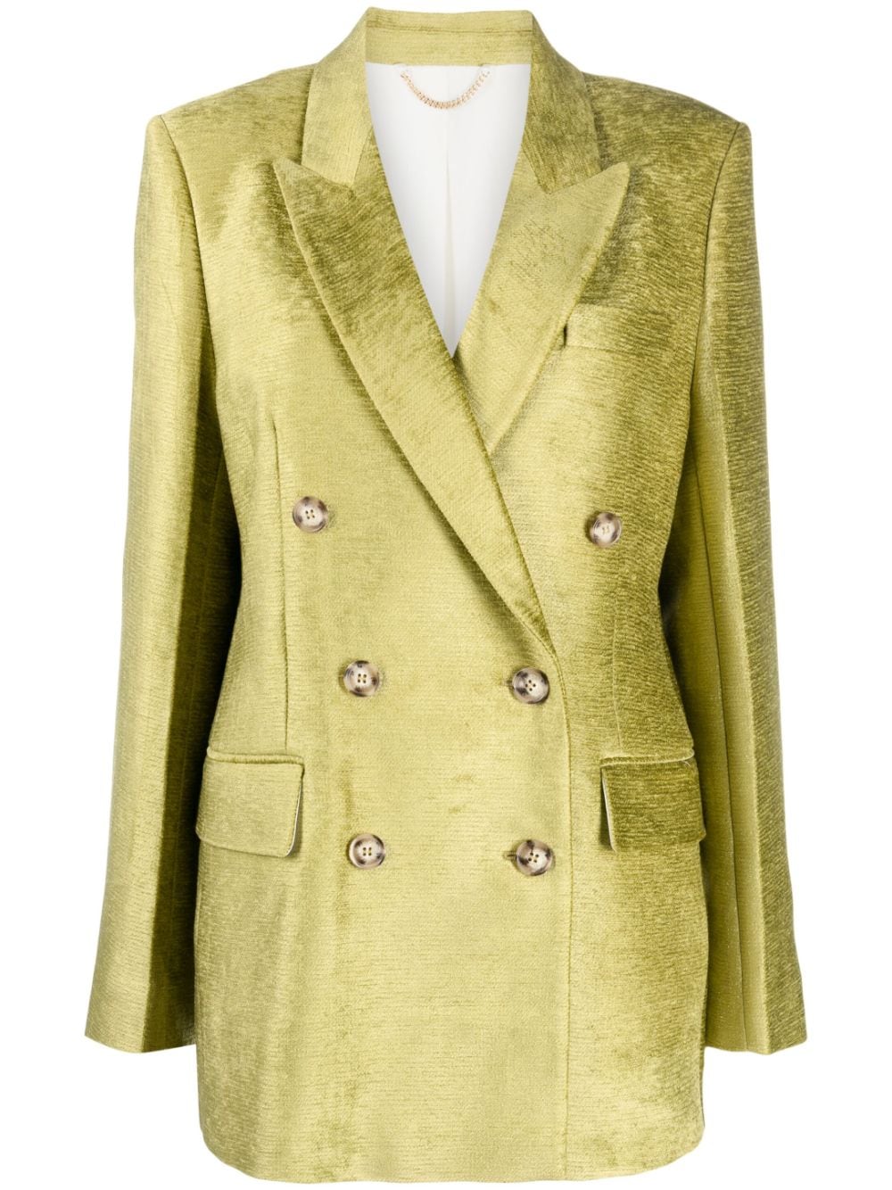 Victoria Beckham peak-lapels double-breasted blazer - Green von Victoria Beckham