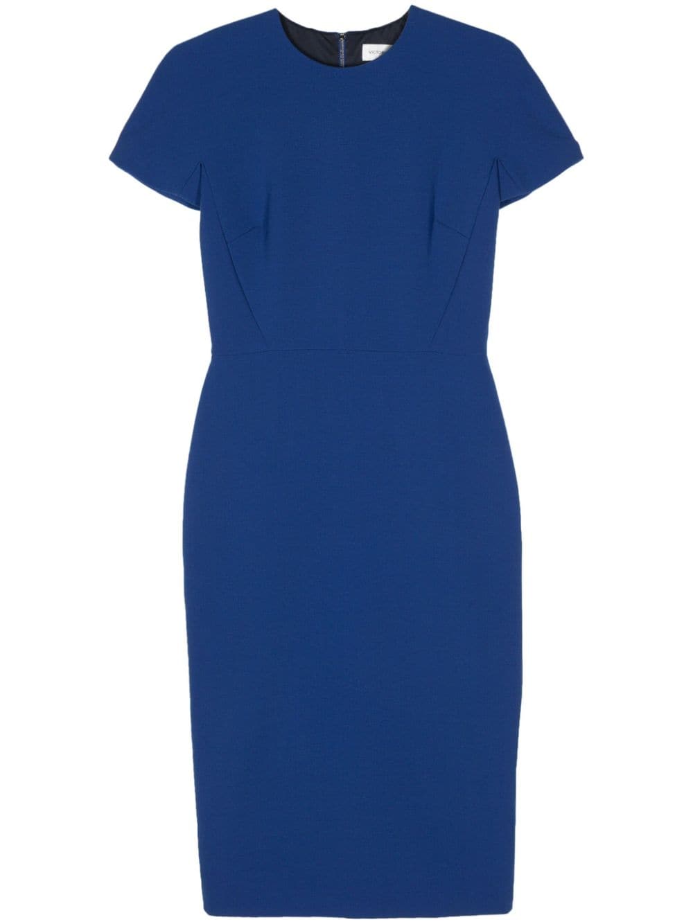 Victoria Beckham round-neck midi dress - Blue von Victoria Beckham