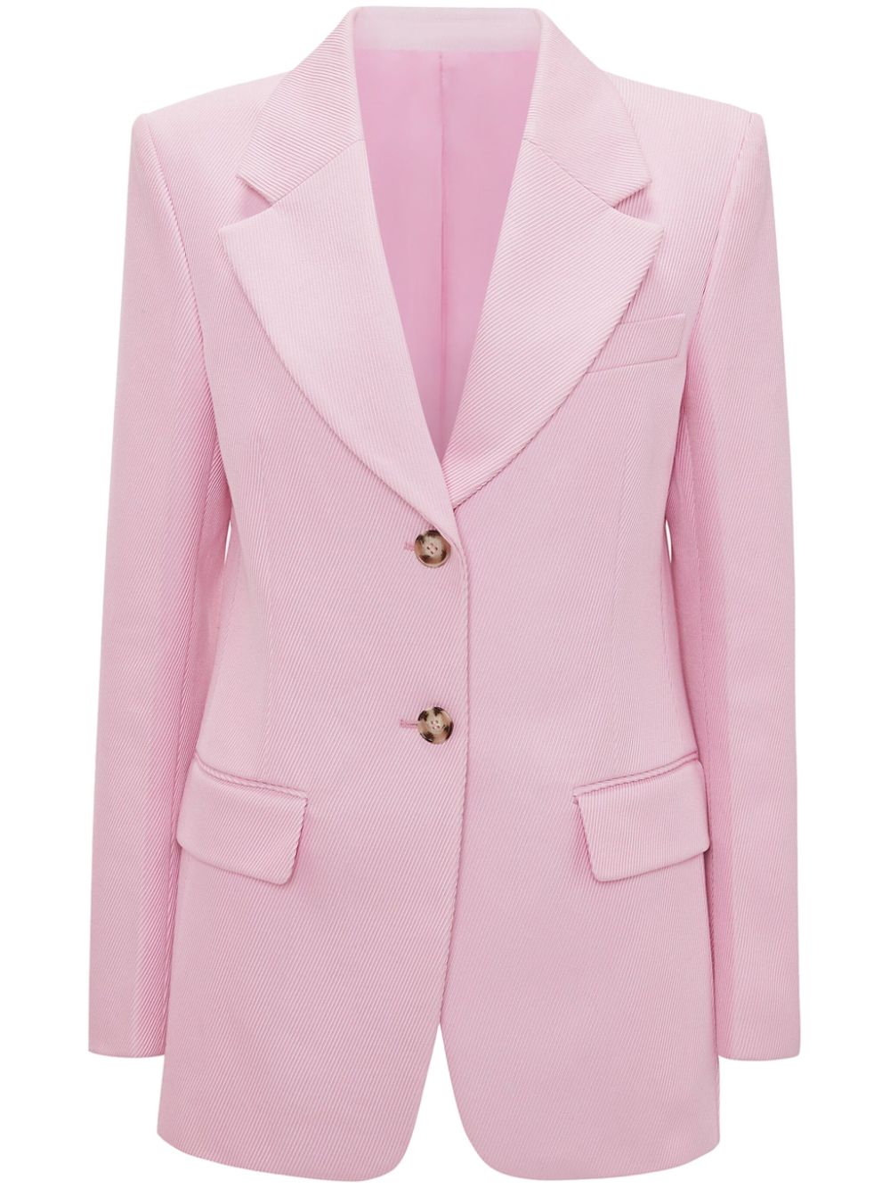 Victoria Beckham single-breasted cotton blazer - Pink von Victoria Beckham