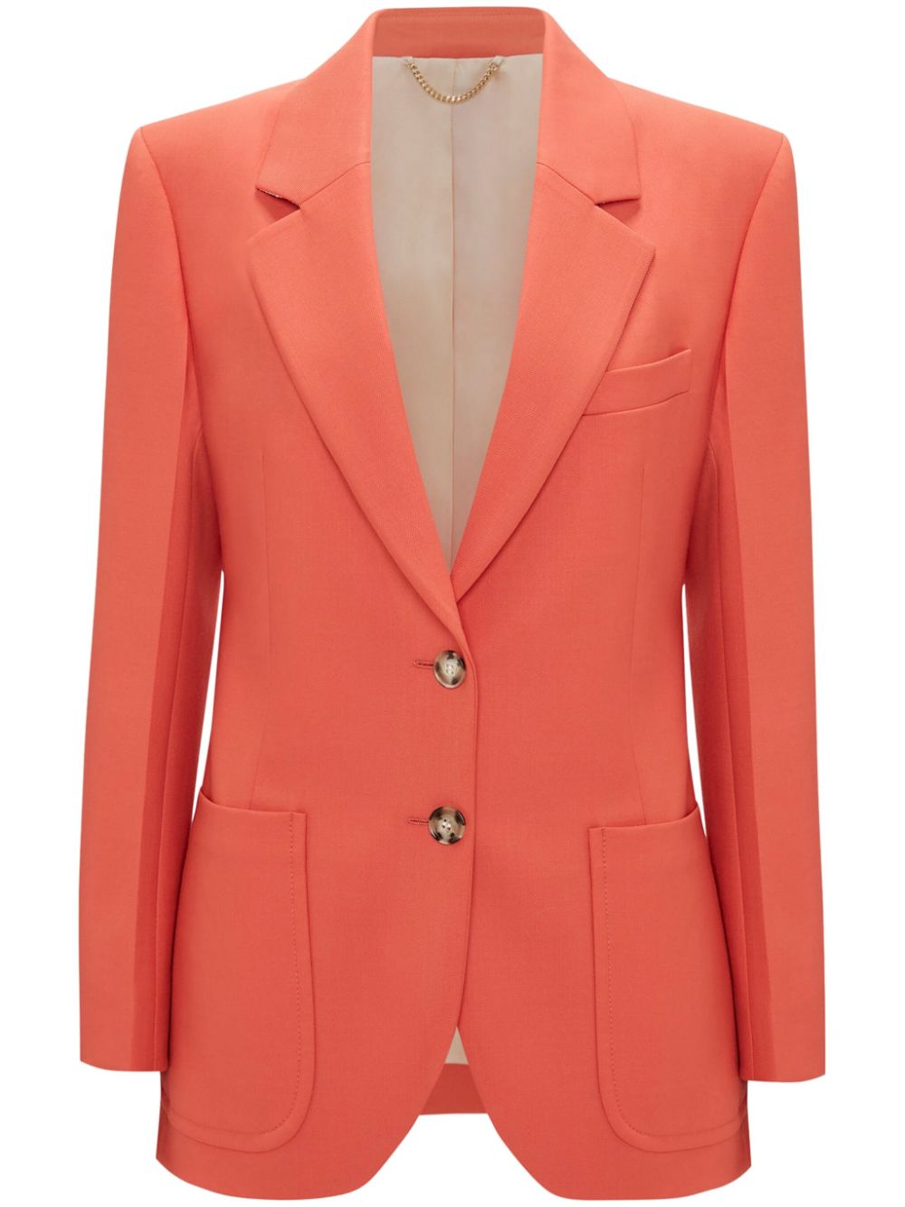 Victoria Beckham patch-pocket single-breasted blazer - Orange von Victoria Beckham