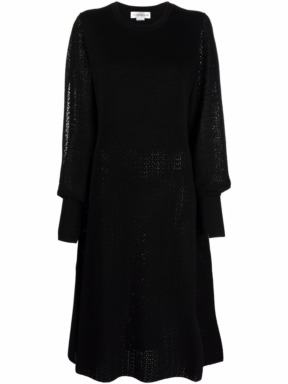 Victoria Beckham slit-detail dress - Black von Victoria Beckham