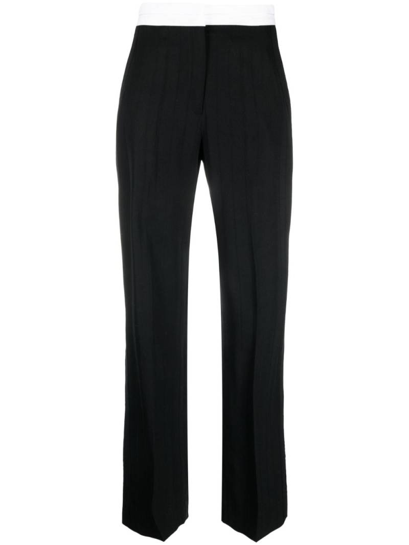 Victoria Beckham straight-leg trousers - Black von Victoria Beckham