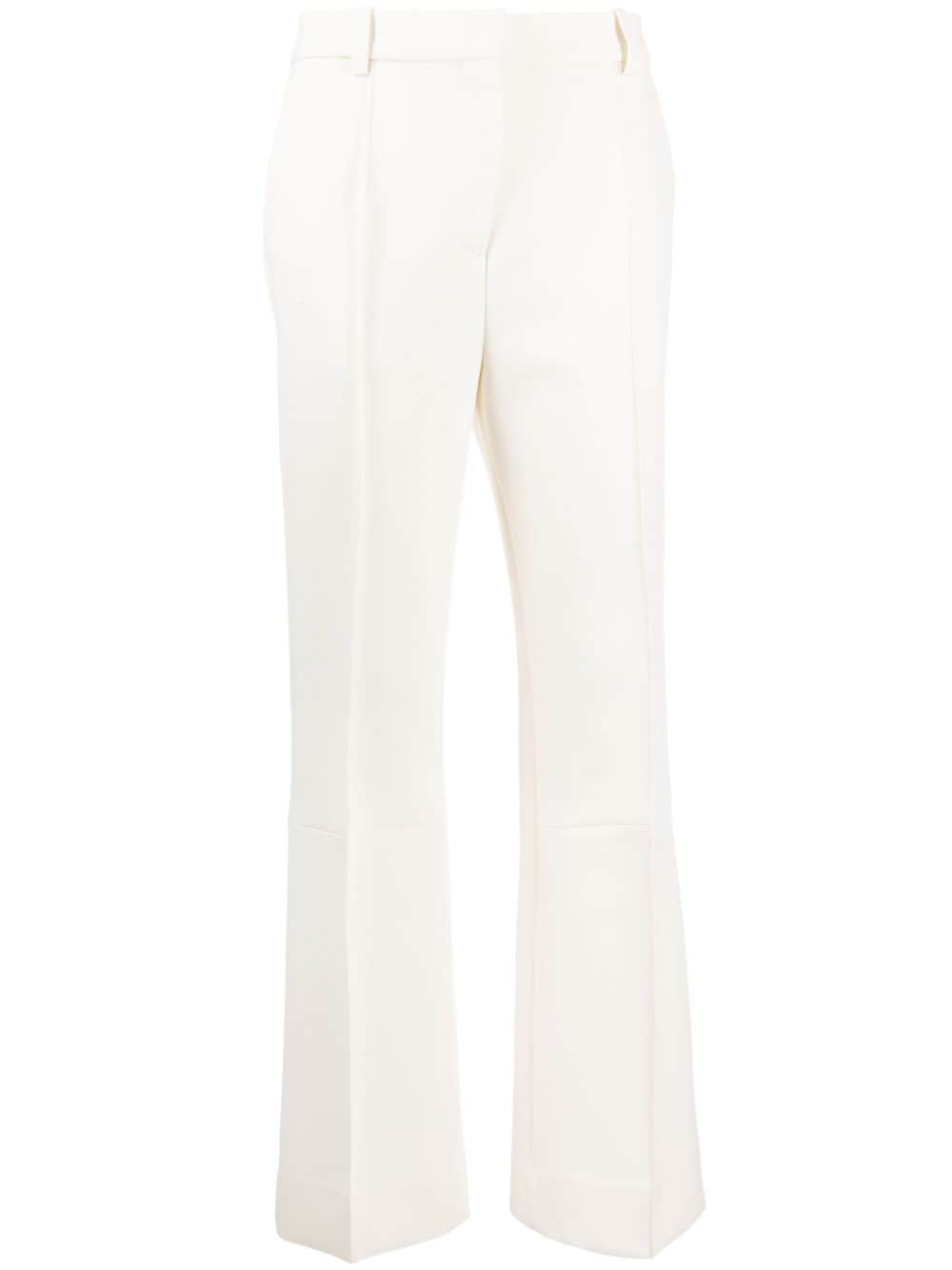 Victoria Beckham tailored cotton-blend trousers - Neutrals von Victoria Beckham