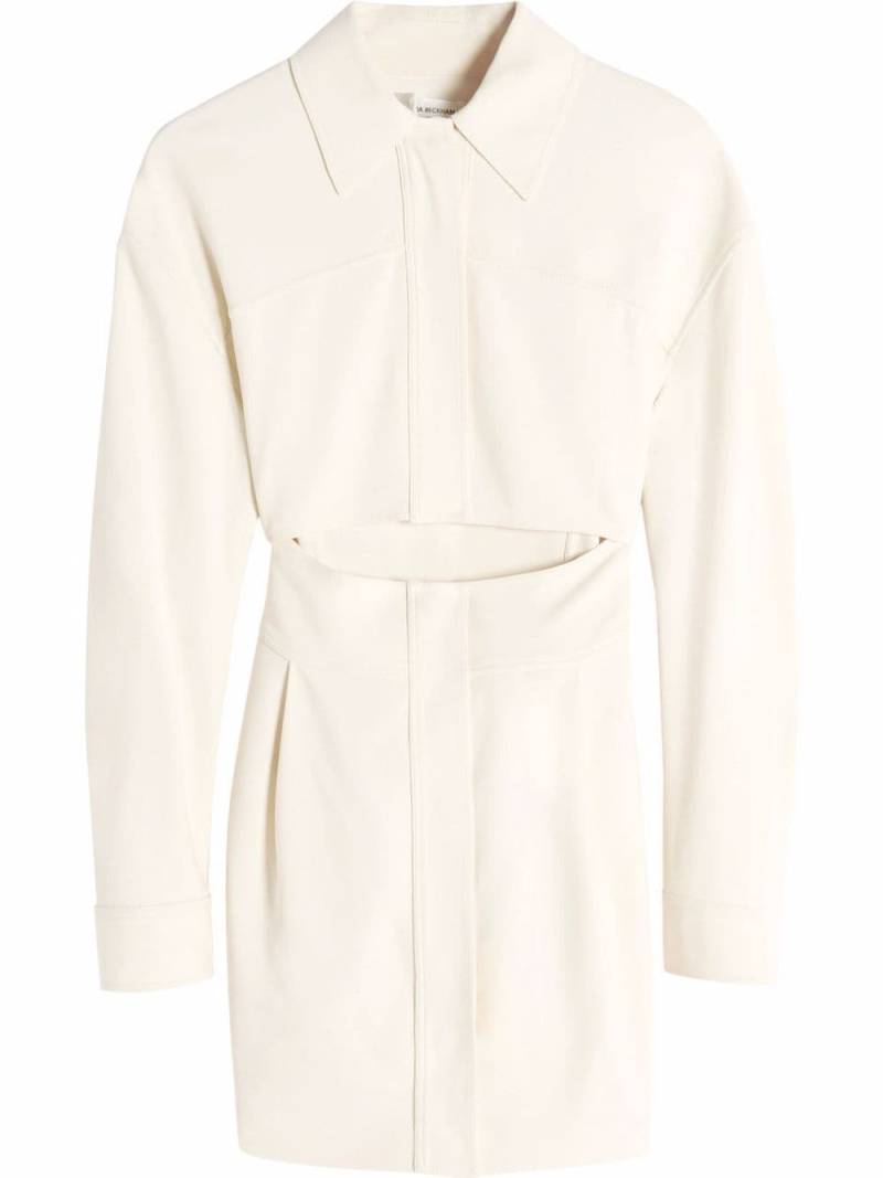 Victoria Beckham trompe l'oeil shirt dress - Neutrals von Victoria Beckham