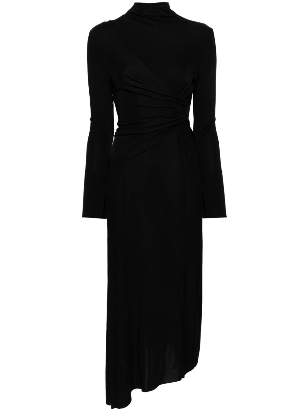 Victoria Beckham twist-front draped maxi dress - Black von Victoria Beckham