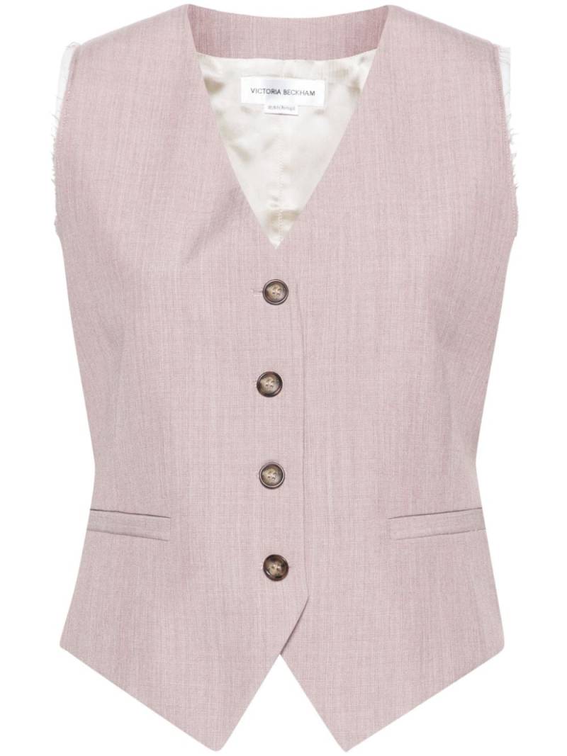 Victoria Beckham wool buttoned waistcoat - Pink von Victoria Beckham