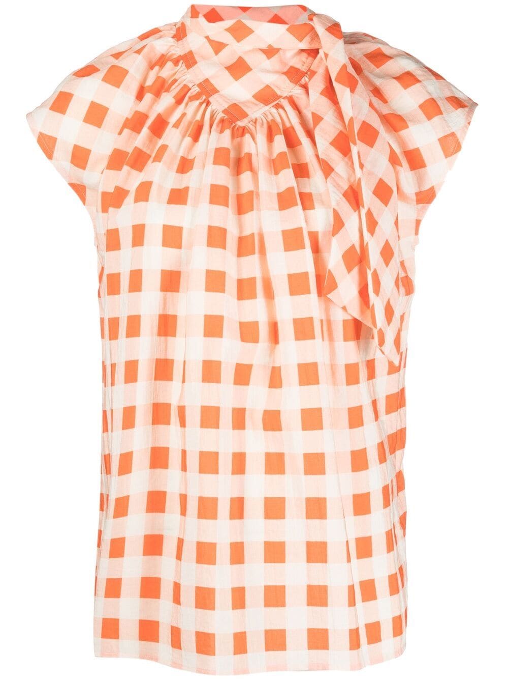 Victoria Victoria Beckham geometric-print blouse - Orange von Victoria Victoria Beckham