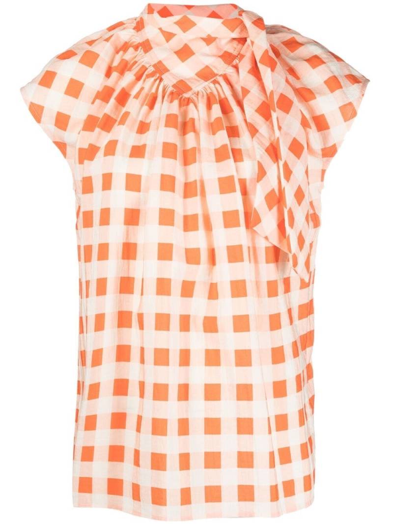Victoria Victoria Beckham geometric-print blouse - Orange von Victoria Victoria Beckham