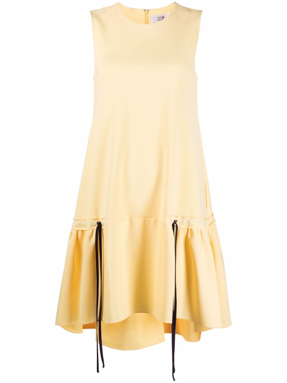 Victoria Victoria Beckham ruffle-hem poplin dress - Yellow von Victoria Victoria Beckham