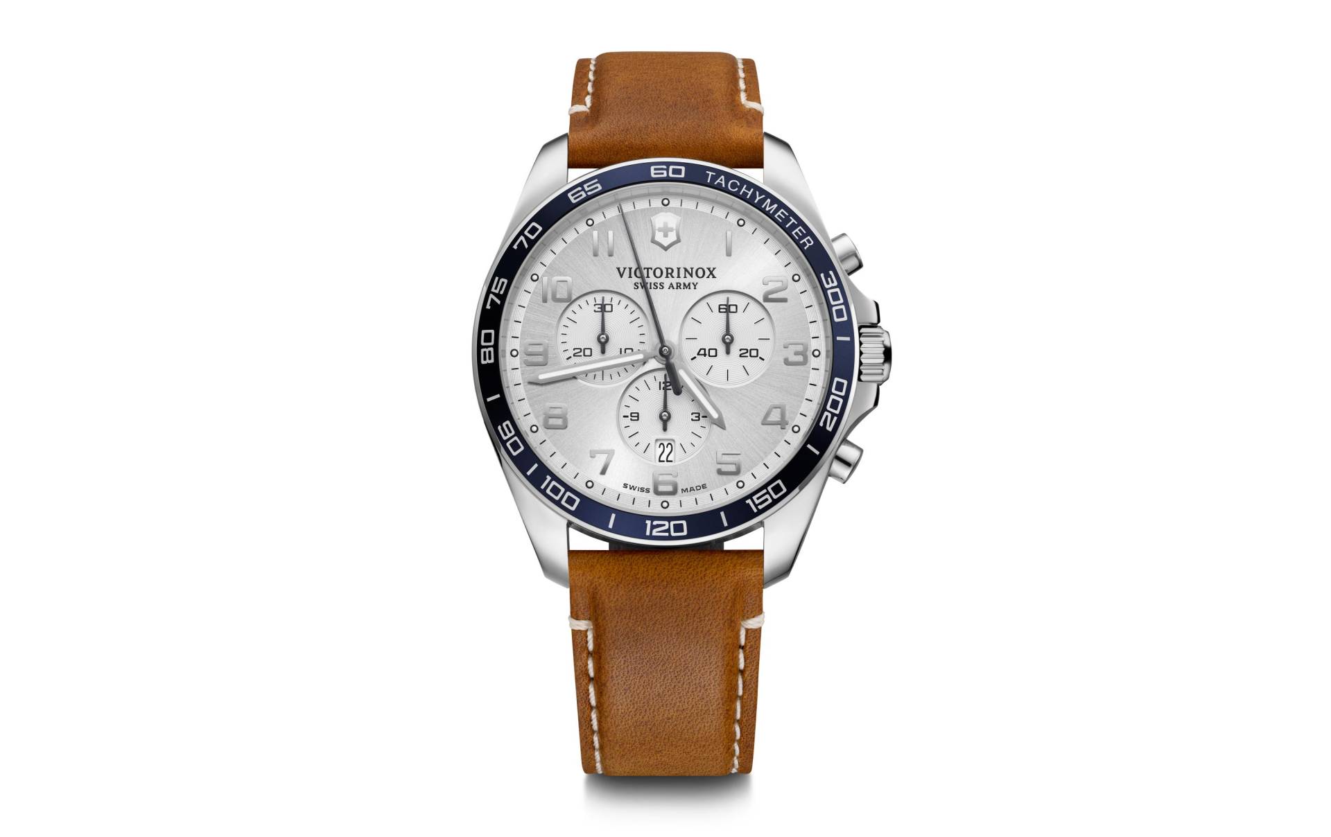 Victorinox Chronograph »FieldForce Classic Chrono Silberfarben / Braun« von Victorinox