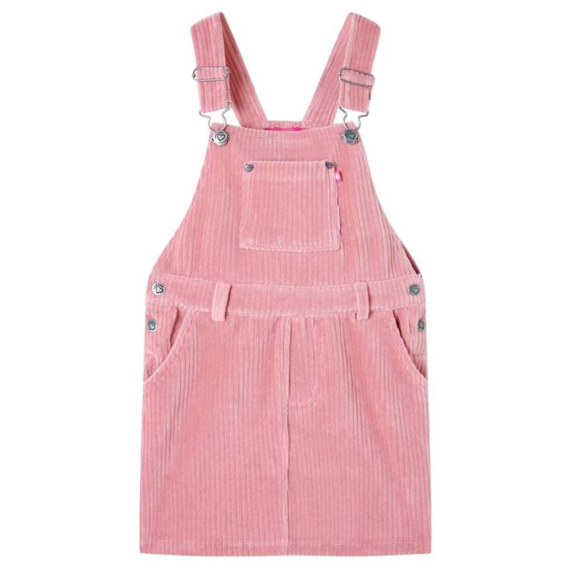 Kinder Latzkleid Baumwolle Mädchen Pink 104 von VidaXL