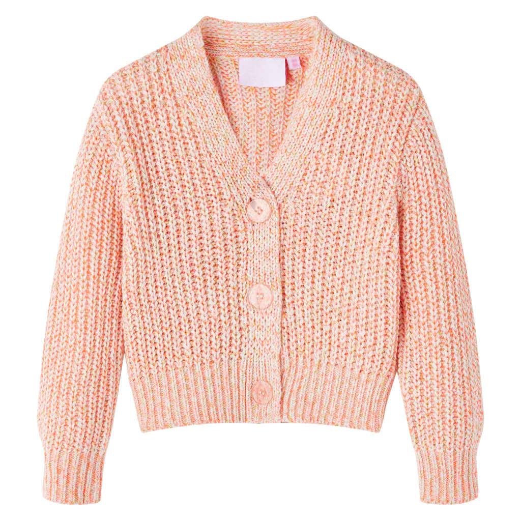 Kinder Strickjacke Baumwolle Unisex Pink 116 von VidaXL