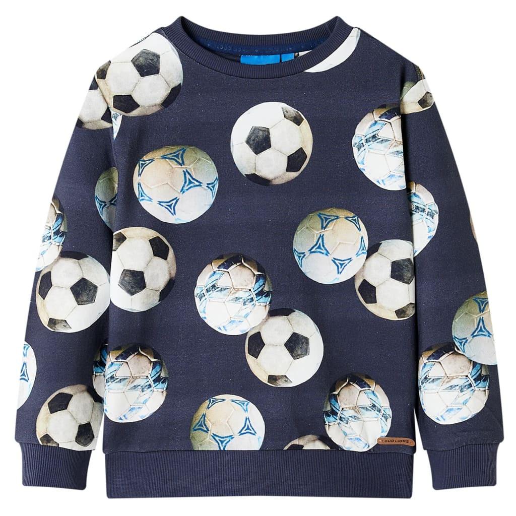 Kinder Sweatshirt Baumwolle Jungen Blau 116 von VidaXL