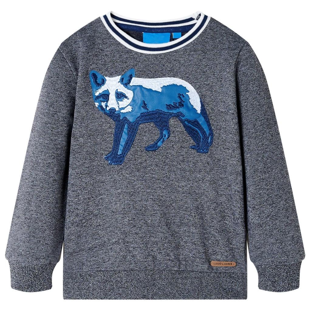 Kinder Sweatshirt Baumwolle Jungen Grau 104 von VidaXL