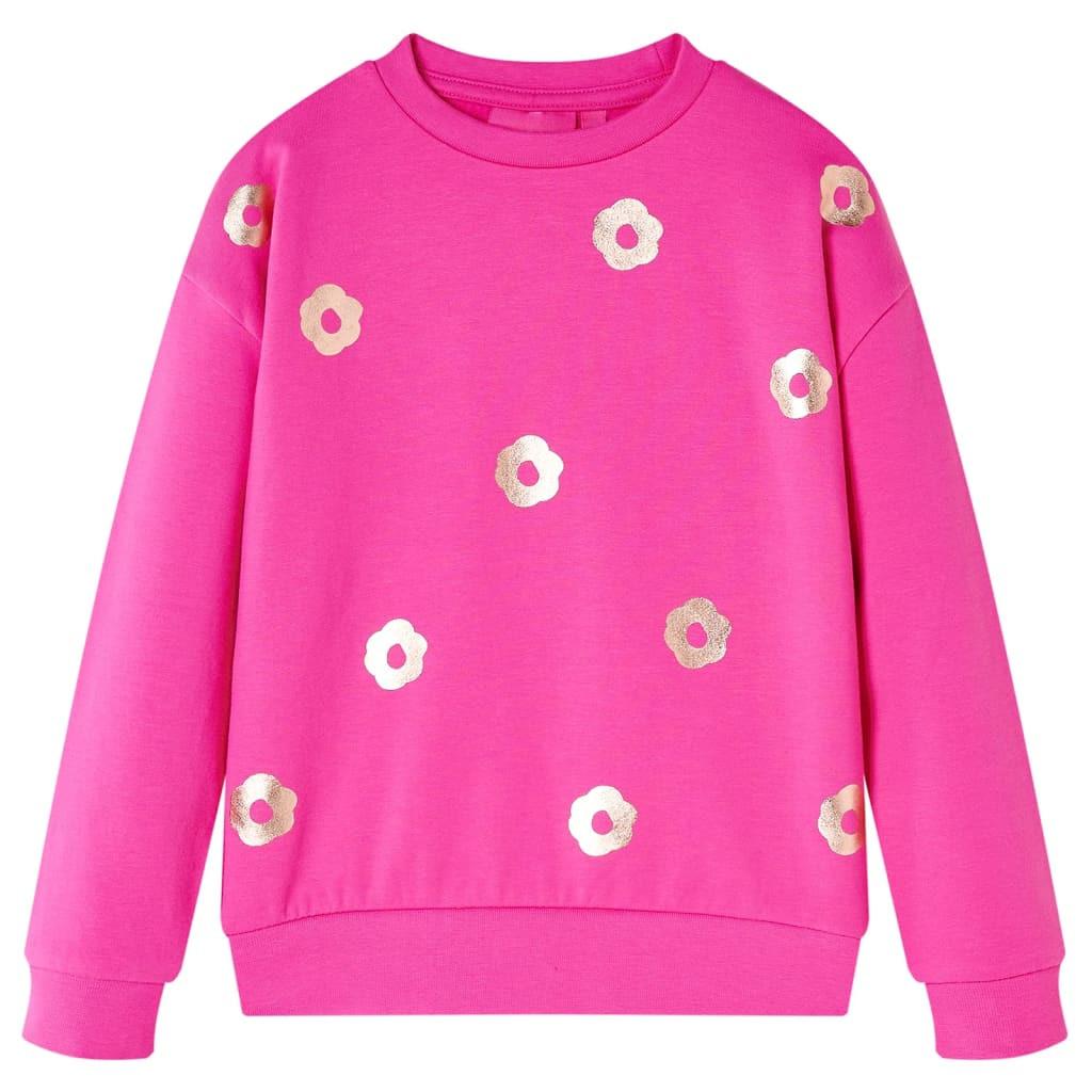 Kinder Sweatshirt Baumwolle Mädchen Pink 104 von VidaXL