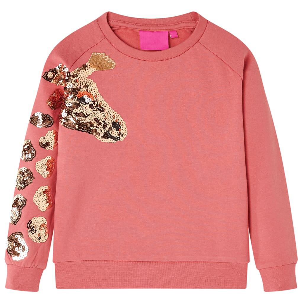 Kinder Sweatshirt Baumwolle Mädchen Pink 104 von VidaXL