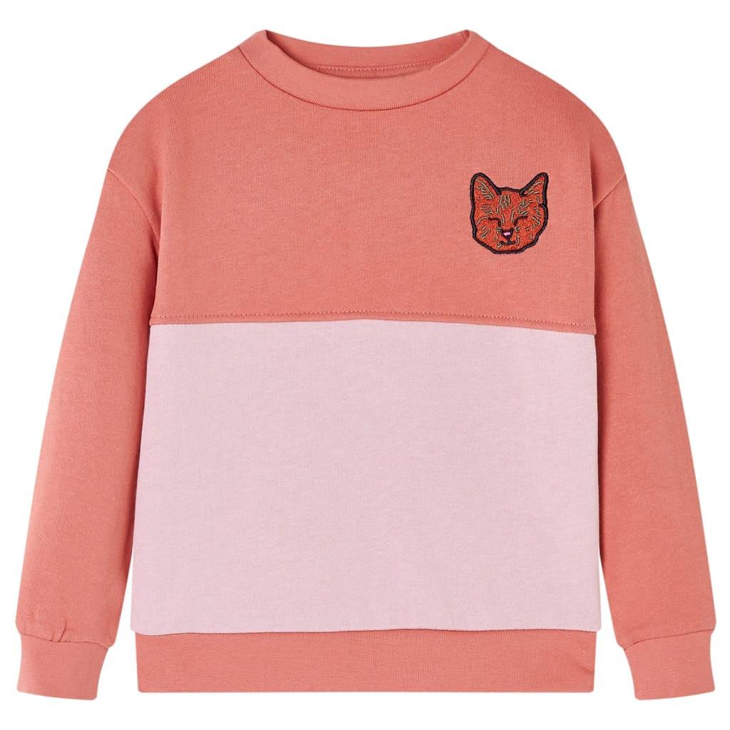 Kinder Sweatshirt Baumwolle Mädchen Pink 104 von VidaXL