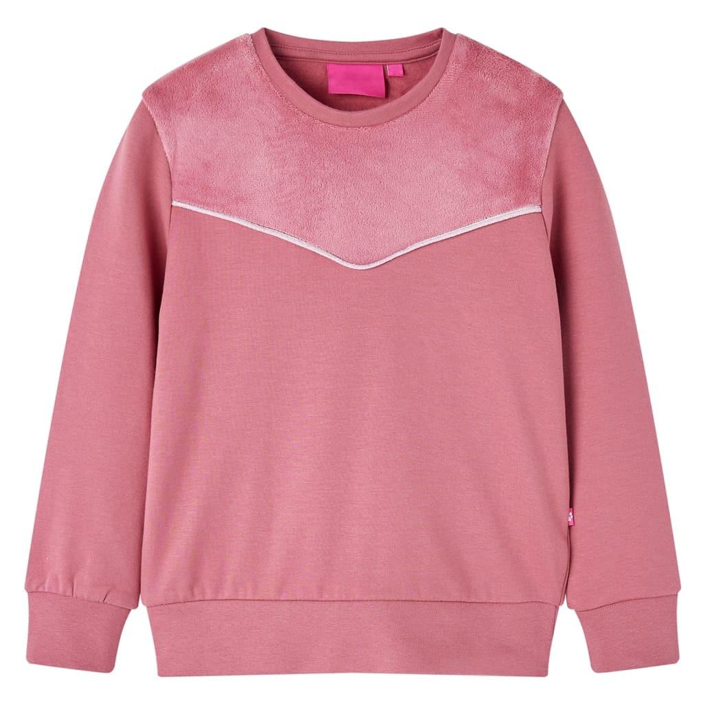 Kinder Sweatshirt Baumwolle Mädchen Pink 116 von VidaXL