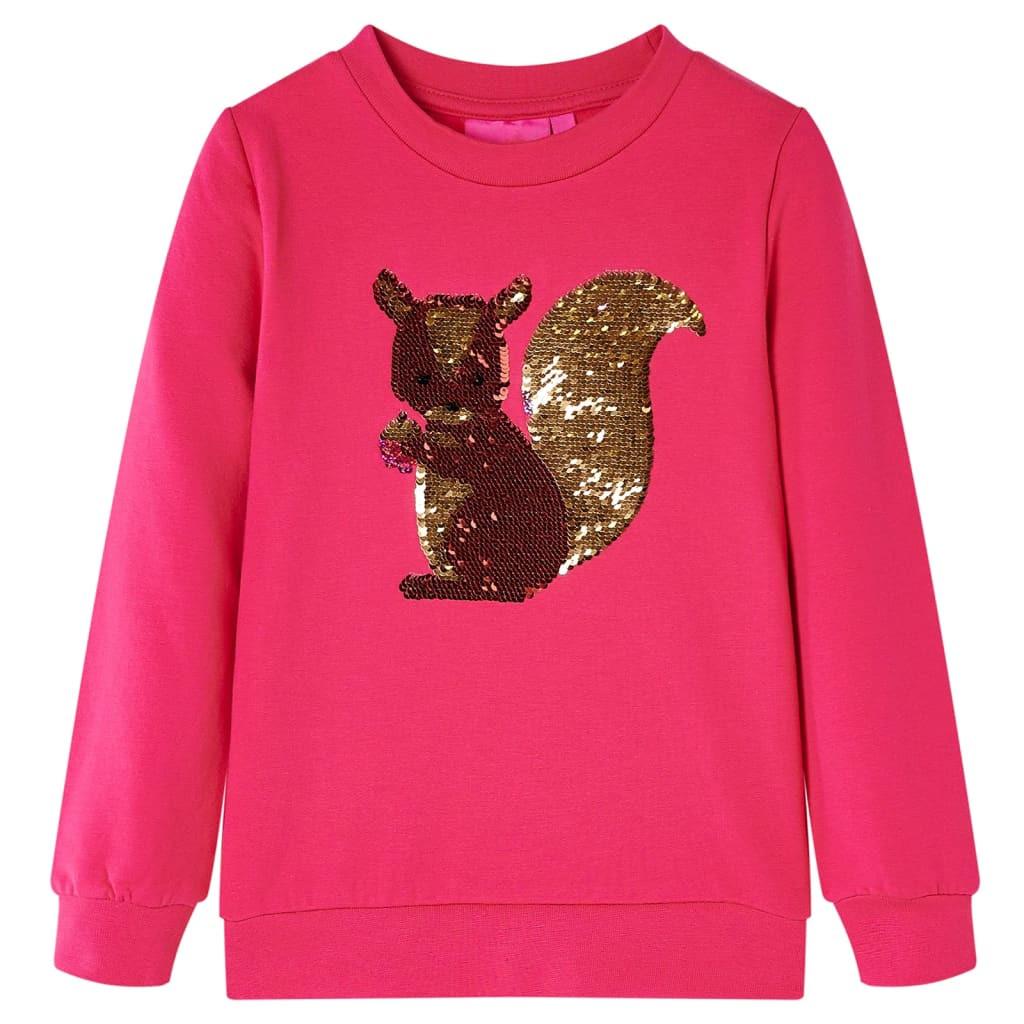 Kinder Sweatshirt Baumwolle Mädchen Pink 116 von VidaXL