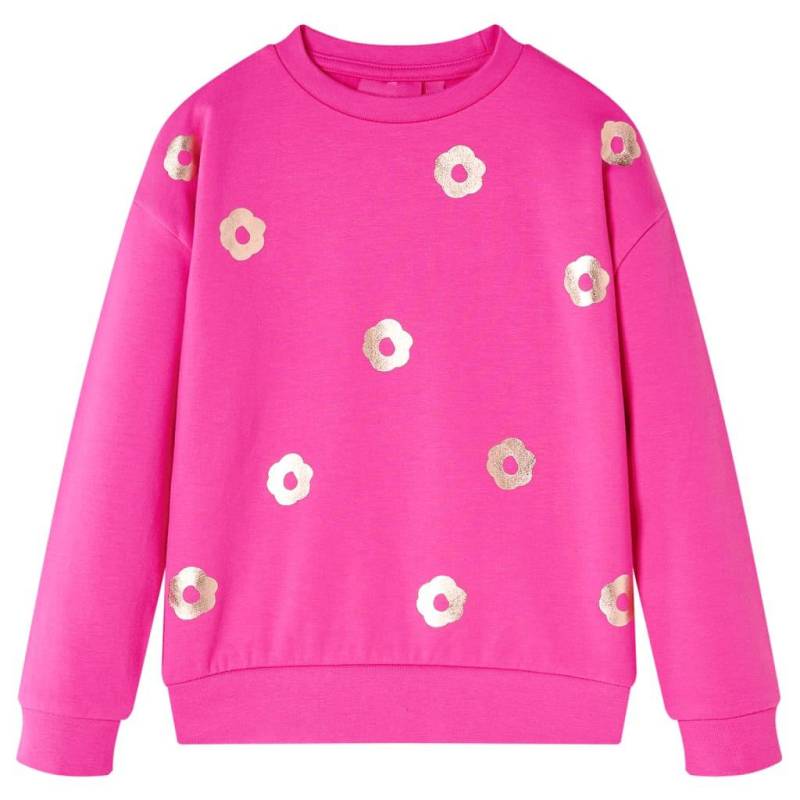 Kinder Sweatshirt Baumwolle Mädchen Pink 128 von VidaXL