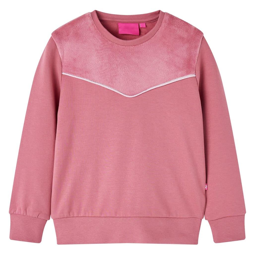 Kinder Sweatshirt Baumwolle Mädchen Pink 92 von VidaXL