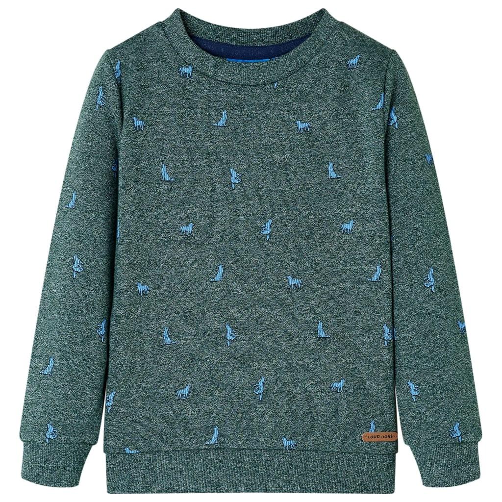 Kinder Sweatshirt Gewebe Mädchen Grün 104 von VidaXL