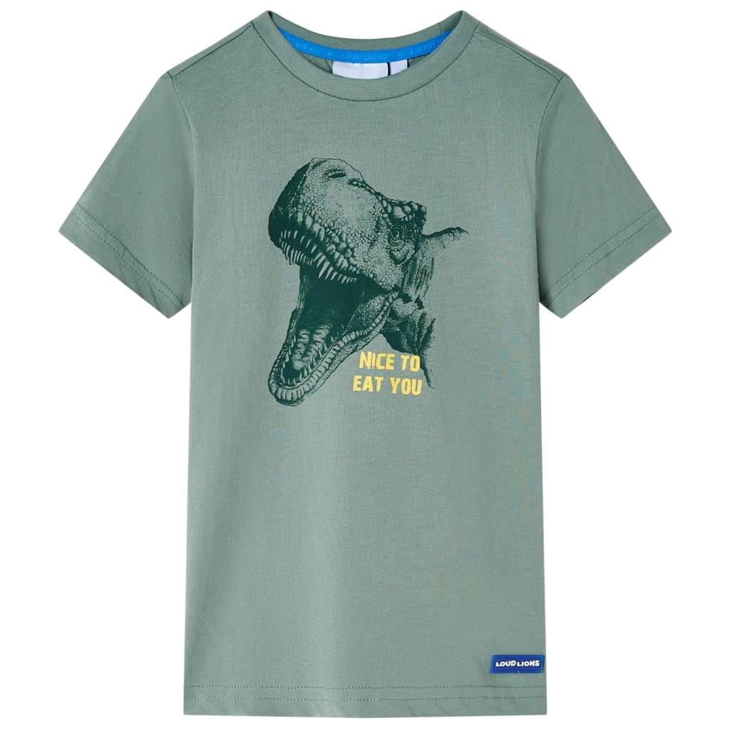 Kinder T-shirt Baumwolle Mädchen Grün 116 von VidaXL