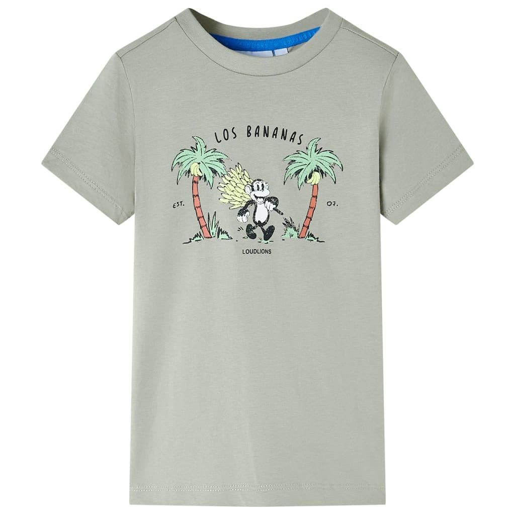 Kinder T-shirt Baumwolle Mädchen Grün 128 von VidaXL