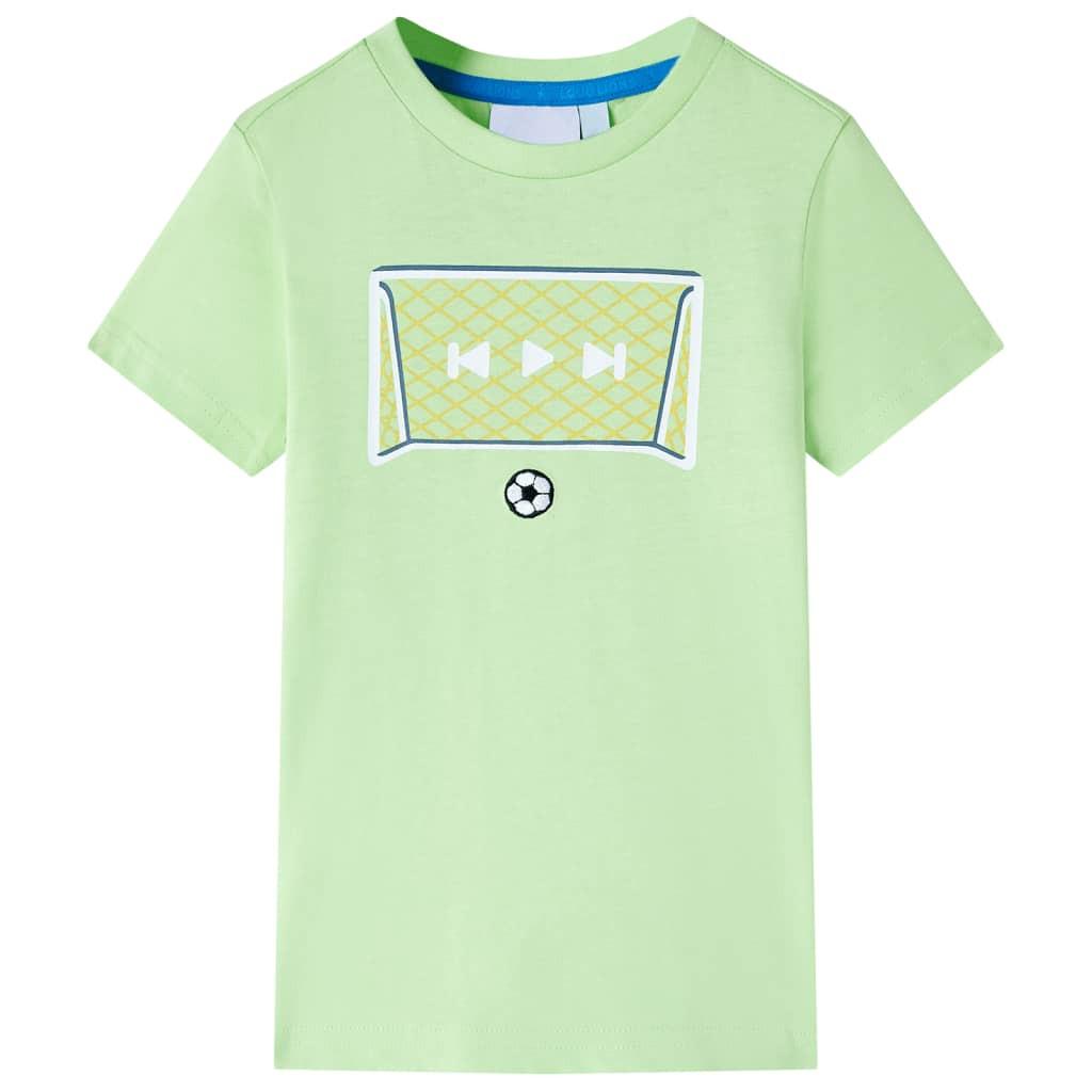 Kinder T-shirt Baumwolle Mädchen Grün 140 von VidaXL