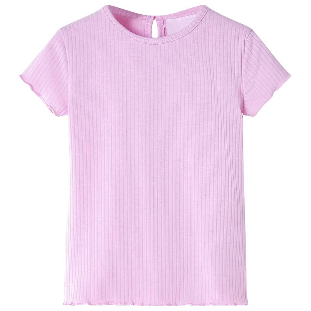 Kinder T-shirt Baumwolle Mädchen Pink 128 von VidaXL