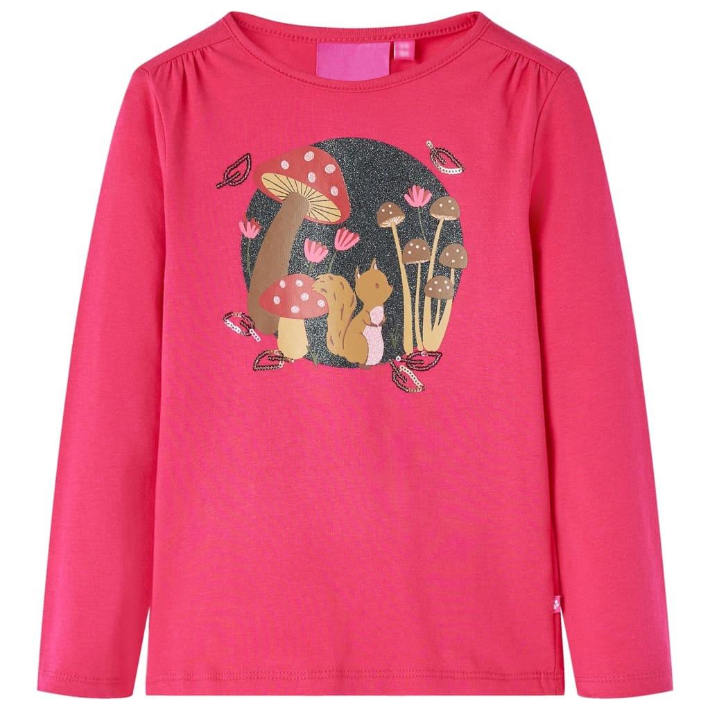 Kinder T-shirt Baumwolle Mädchen Pink 140 von VidaXL
