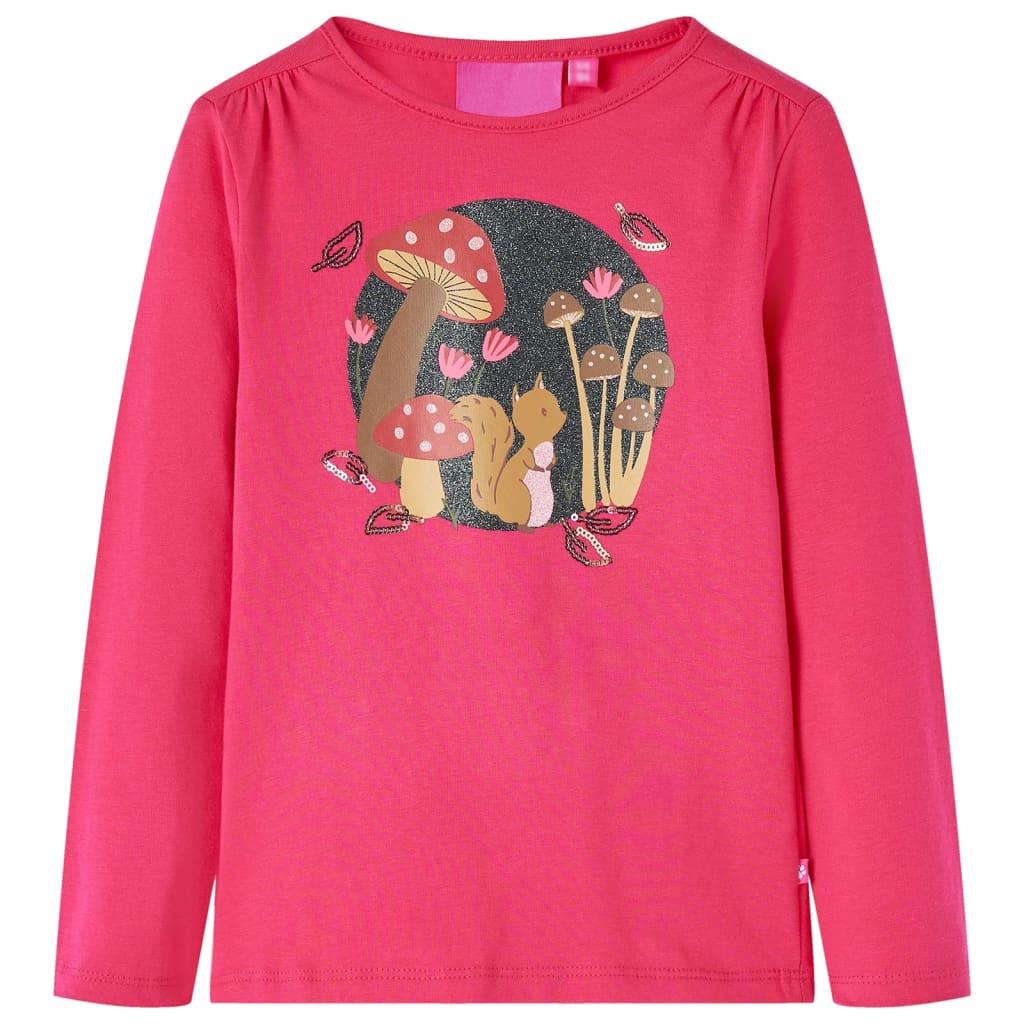 Kinder T-shirt Baumwolle Mädchen Pink 92 von VidaXL