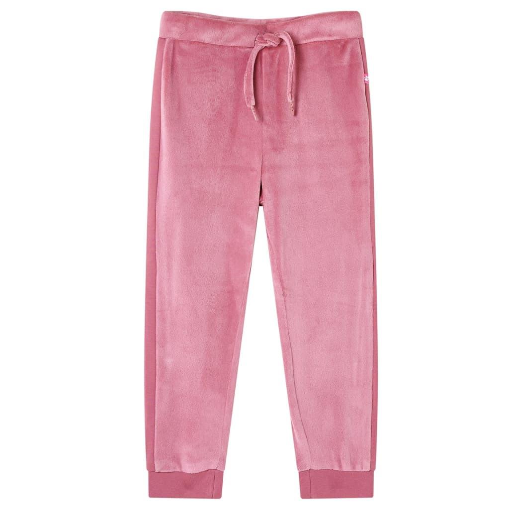 Kinder Trainingshose Polyester Unisex Pink 140 von VidaXL