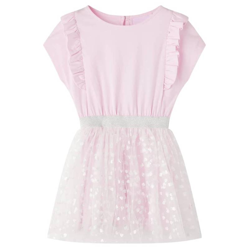 Kinderkleid Baumwolle Mädchen Pink 104 von VidaXL
