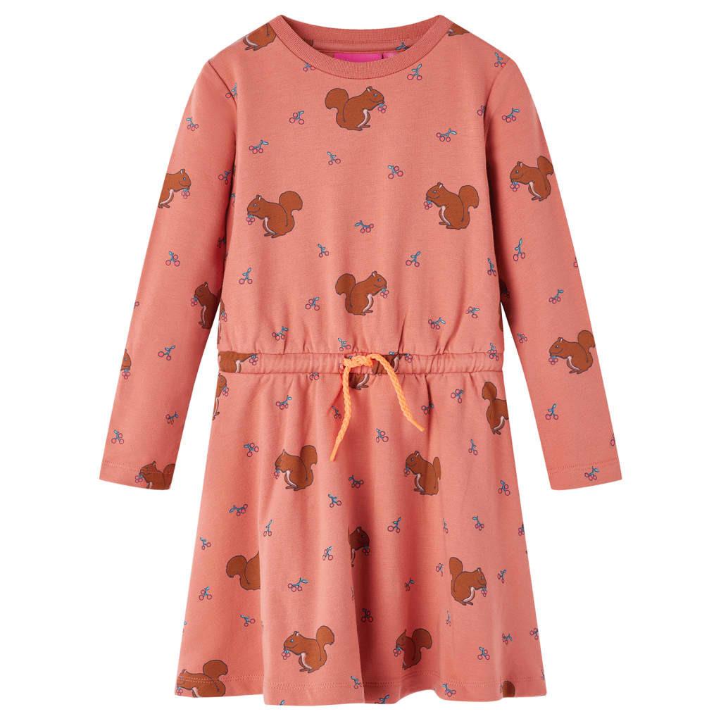 Kinderkleid Baumwolle Mädchen Pink 116 von VidaXL